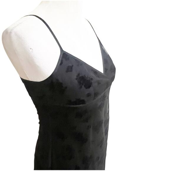 BCBG Y2K Whimsygoth Floral Dress Size 6 Black Mesh Overlay Witchy Dark Fairy - Picture 7 of 13